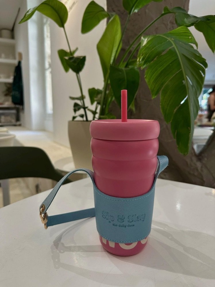 Porte-cups en cuir